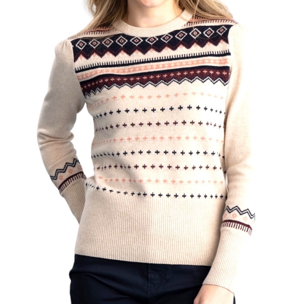 NWT BARBOUR Sweater Fair Isle Sweater So Good Easter Spring Designer NEW Luxury